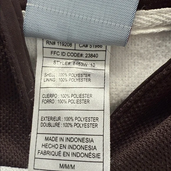 Reebok NFL Women's Medium Cleveland Brown Long Sleeve Hoodie - Picture 6 of 11